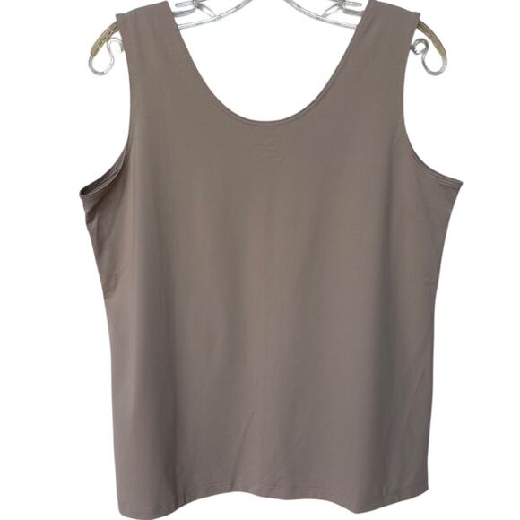 Chicos Neutral Tone Nylon Spandex Blend Foundation - Tank Top size L - Picture 3 of 4